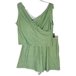 Honey Mark Set Beach To Dates Lined Top & Short With Pockets Size XL NWT